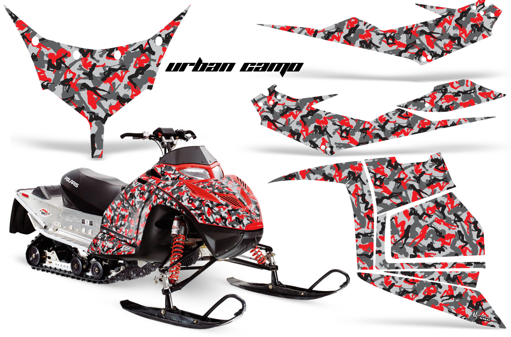 Polaris IQ Race Graphic Kit RED UrbanCamo JPG